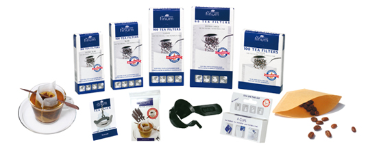 Papierteefilter und Teefilterhalter von finum